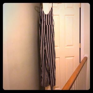 Blue and White velour jumper